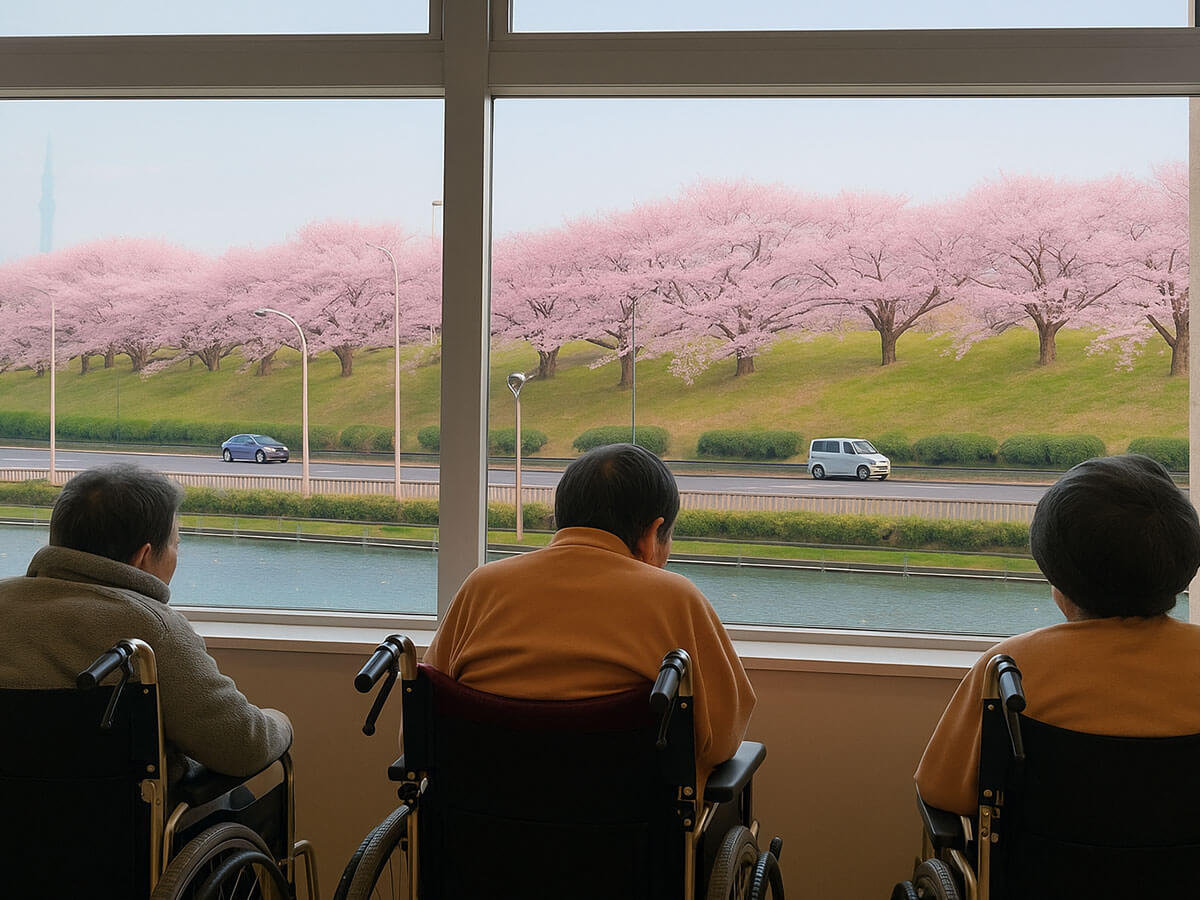 埼玉県 戸田病院 バーチャル院内見学 窓辺・自然環境